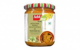 Add me Methi Dana Pickle (Methi Ki Chutney) In Mustard Oil  Glass Jar  500 grams